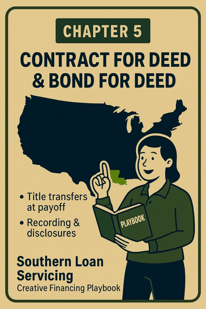 Chapter 5: Contract for Deed & Bond for Deed